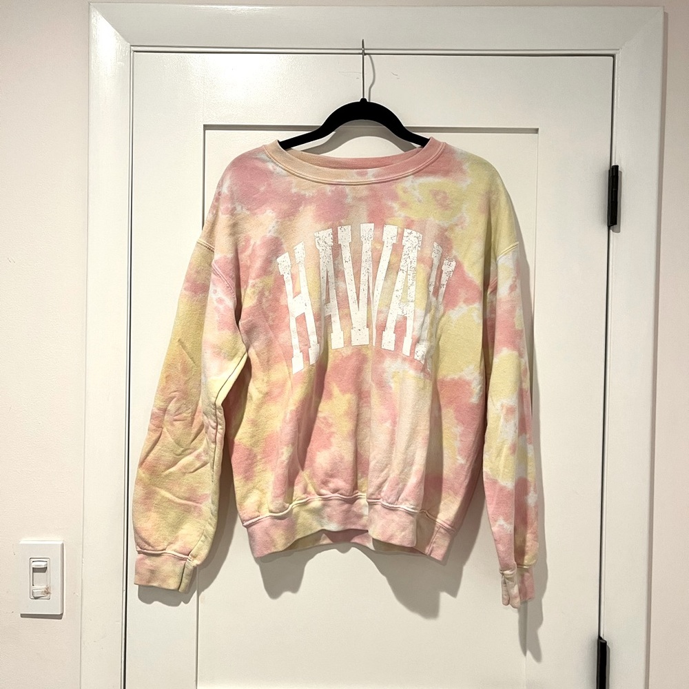 Tie-dye Hawaii sweatshirt